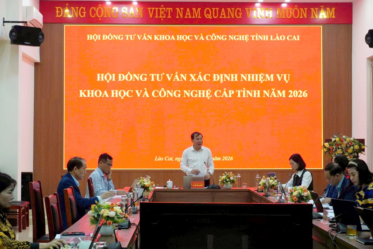 TỈNH LÀO CAI TỔ CHỨC HỘI ĐỒNG TƯ VẤN XÁC ĐỊNH NHIỆM VỤ KHOA HỌC VÀ CÔNG NGHỆ CẤP TỈNH NĂM 2026